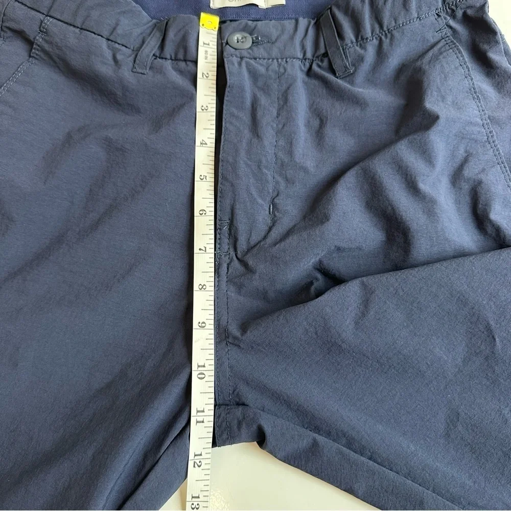 Onia 360 Tech Slim Fit Tapered Stretch Nylon Trousers Joggers Navy Blue Size 30